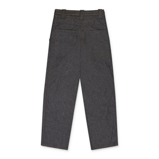 GREY CARROTS STRAIGHT PANTS