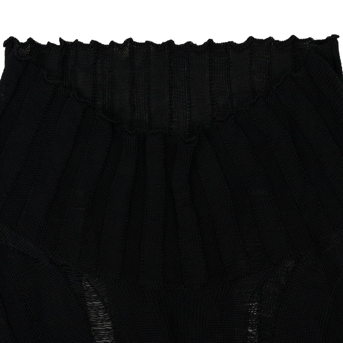 BLACK GRUNGE HIGH NECK TURTLENECK SWEATER