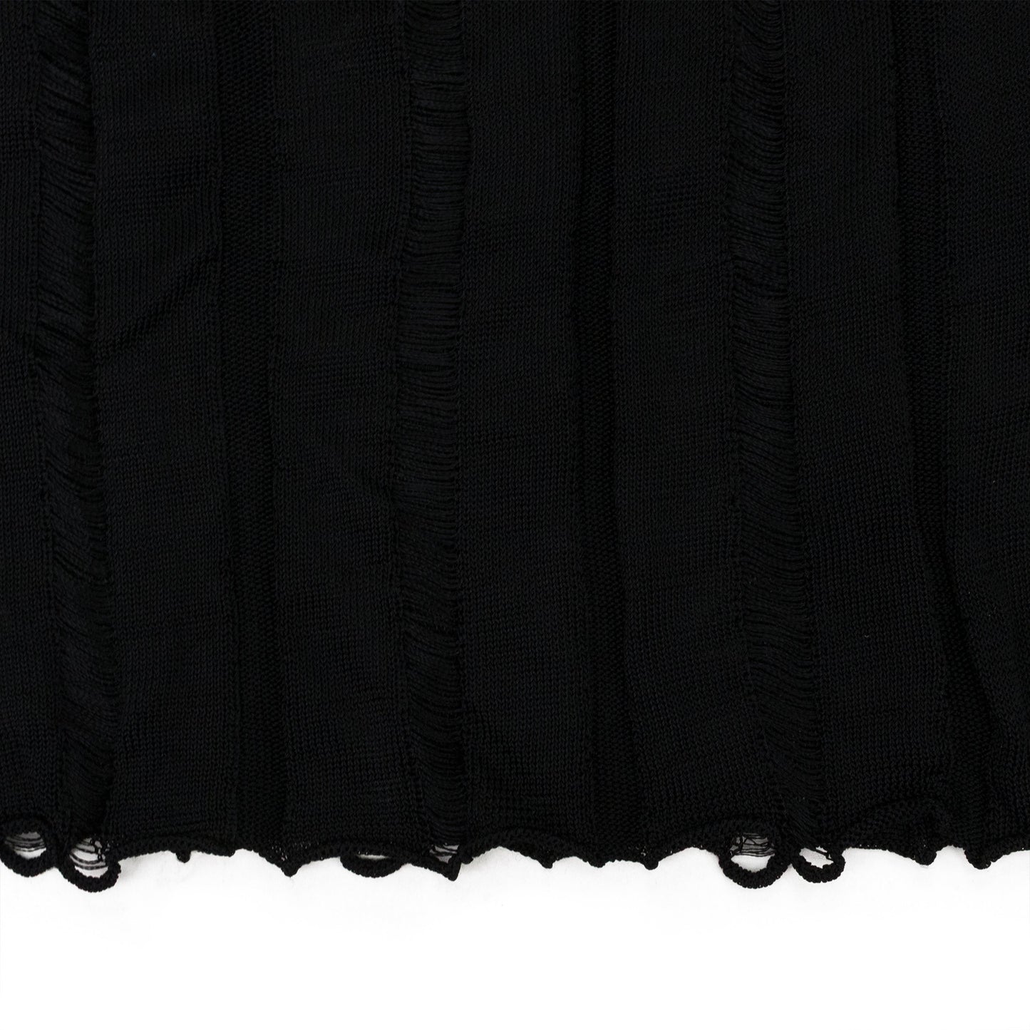 BLACK GRUNGE HIGH NECK TURTLENECK SWEATER
