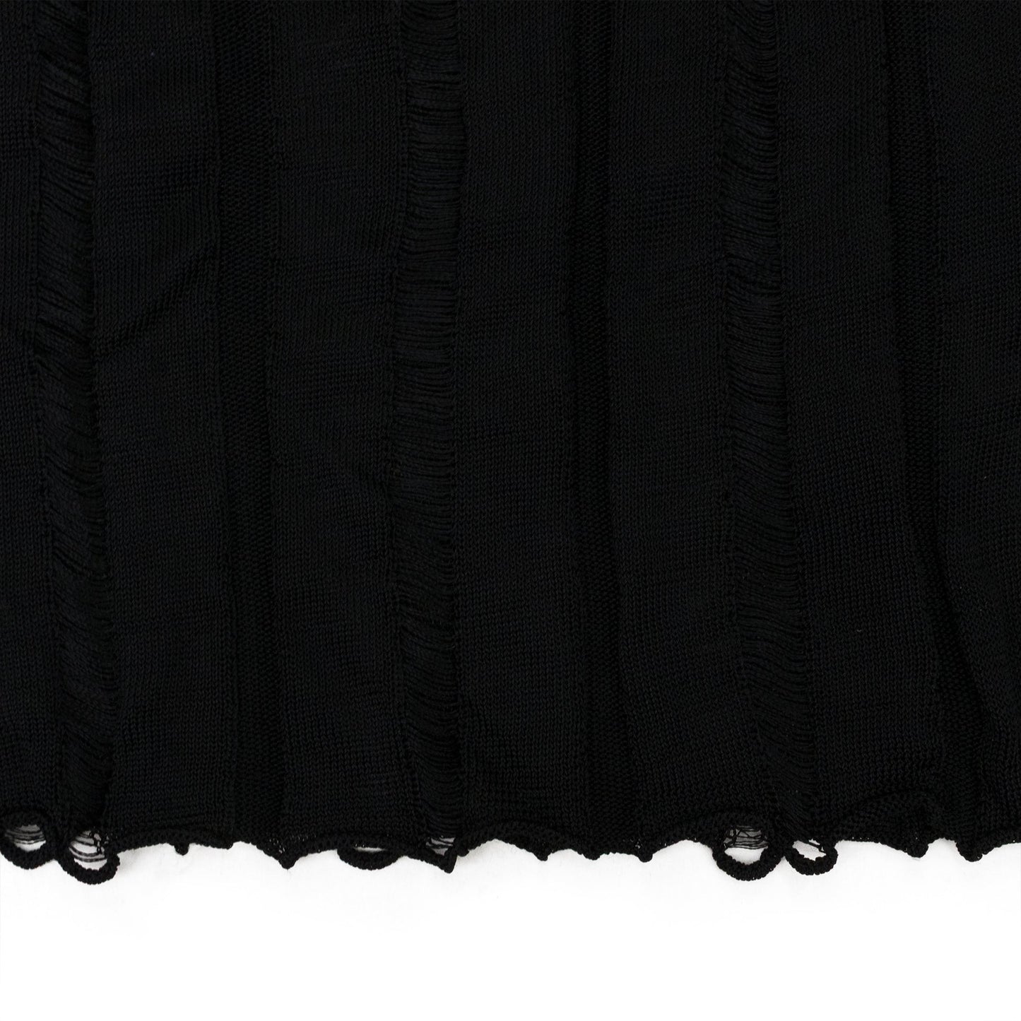 BLACK GRUNGE HIGH NECK TURTLENECK SWEATER