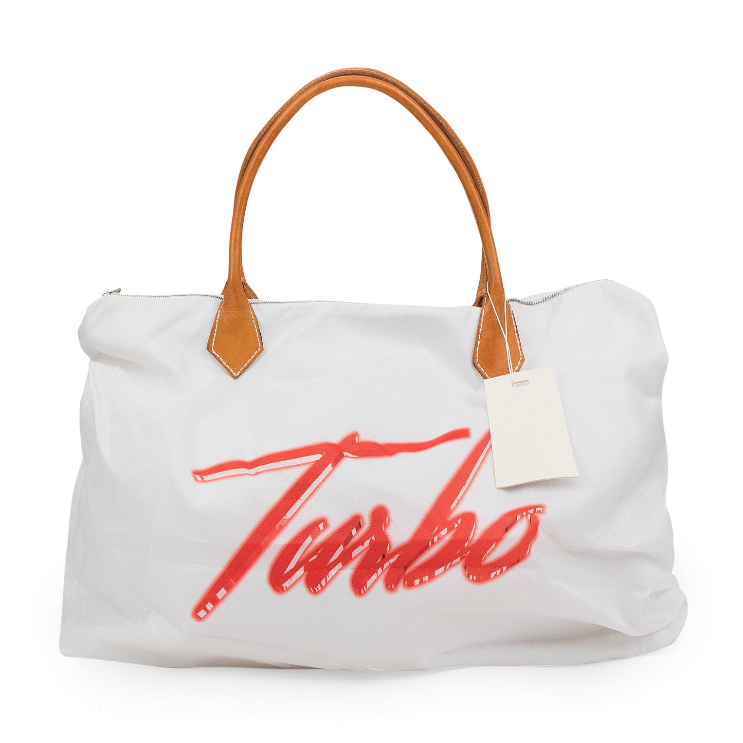 WHITE LONGER CHAMP TOTE BAG
