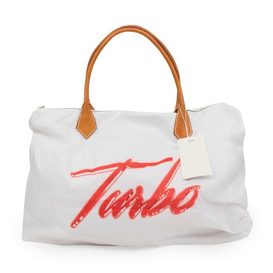 WHITE LONGER CHAMP TOTE BAG