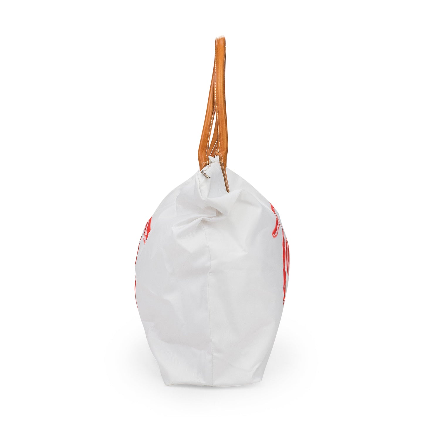 WHITE LONGER CHAMP TOTE BAG