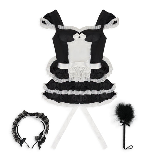 BLACK SUMMER MAID COSTUME