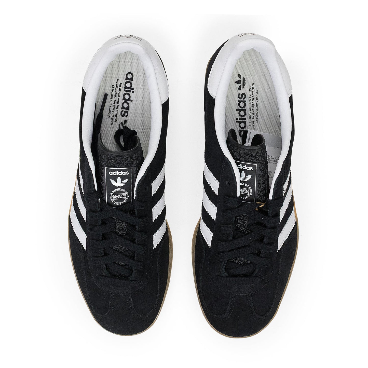 BLACK/WHITE GAZELLE INDOOR SNEAKERS