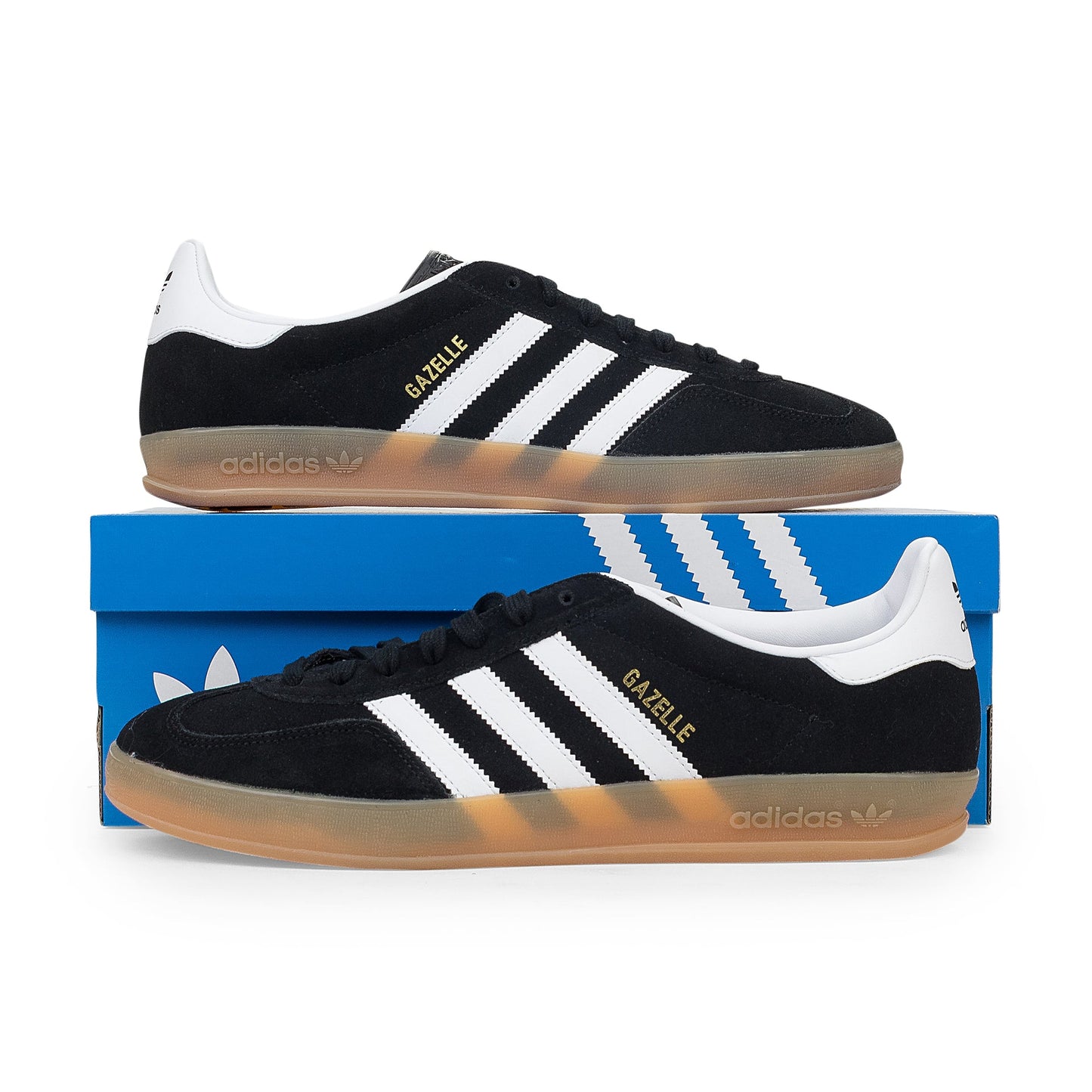 BLACK/WHITE GAZELLE INDOOR SNEAKERS