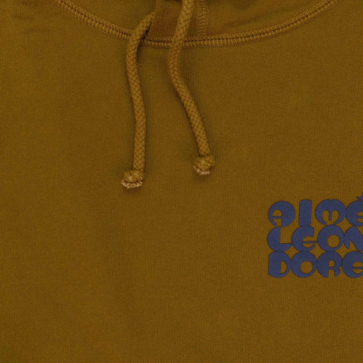 BROWN STACKED LOGO HOODIE