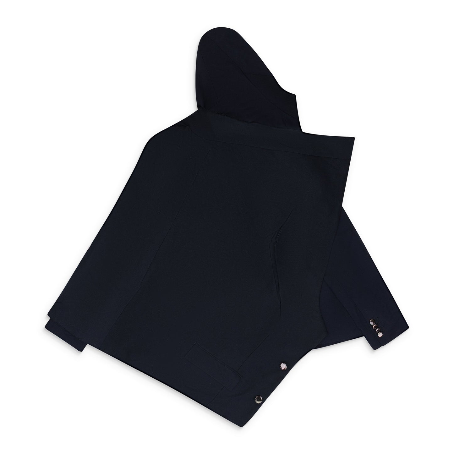 NAVY DRAPED BLAZER