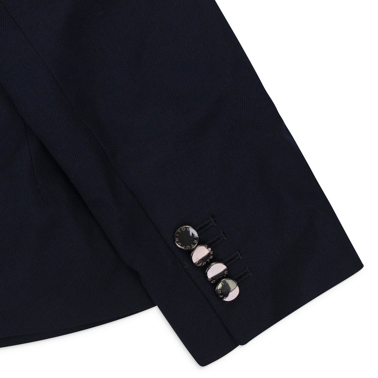 NAVY DRAPED BLAZER