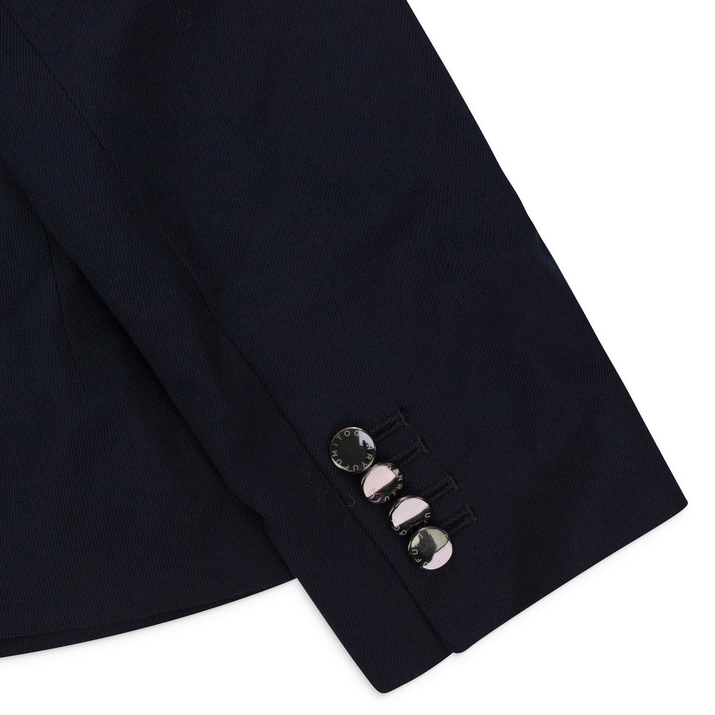 NAVY DRAPED BLAZER