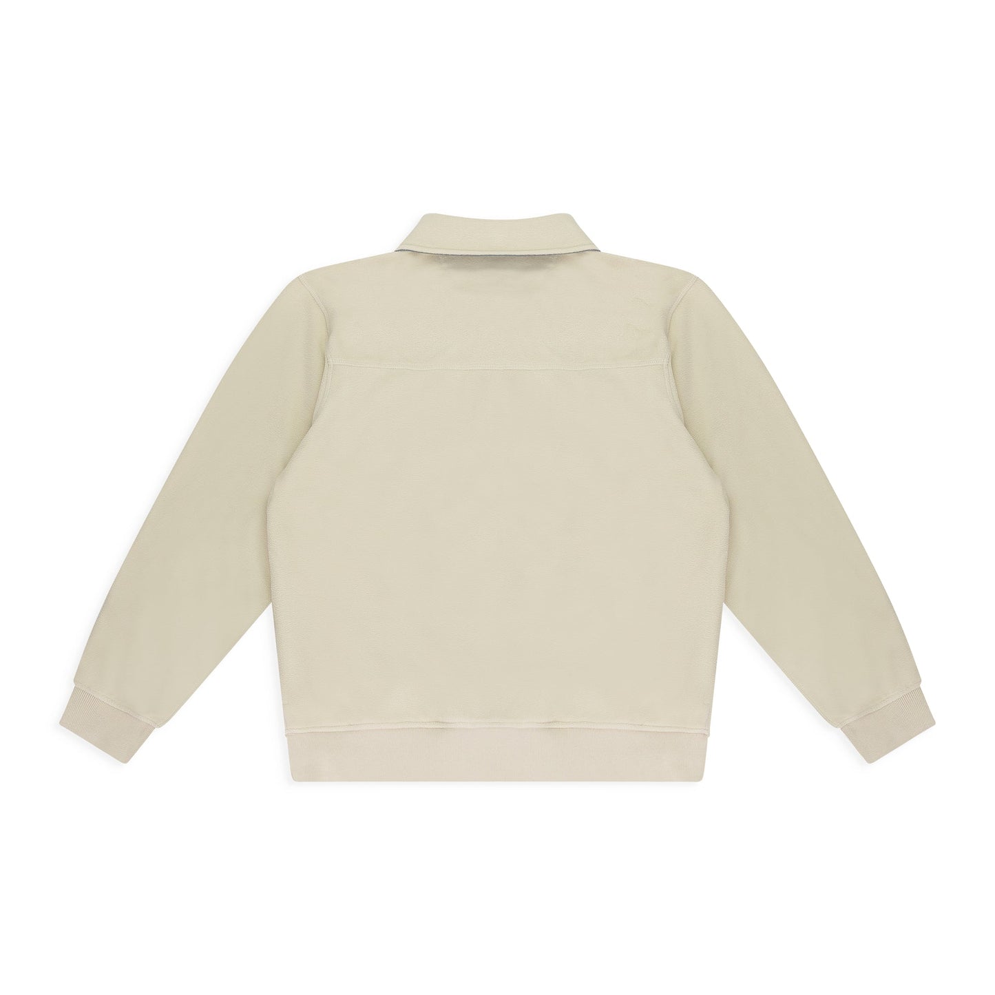 WHITE NEW BALANCE FLEECE POPOVER WORK JACKET