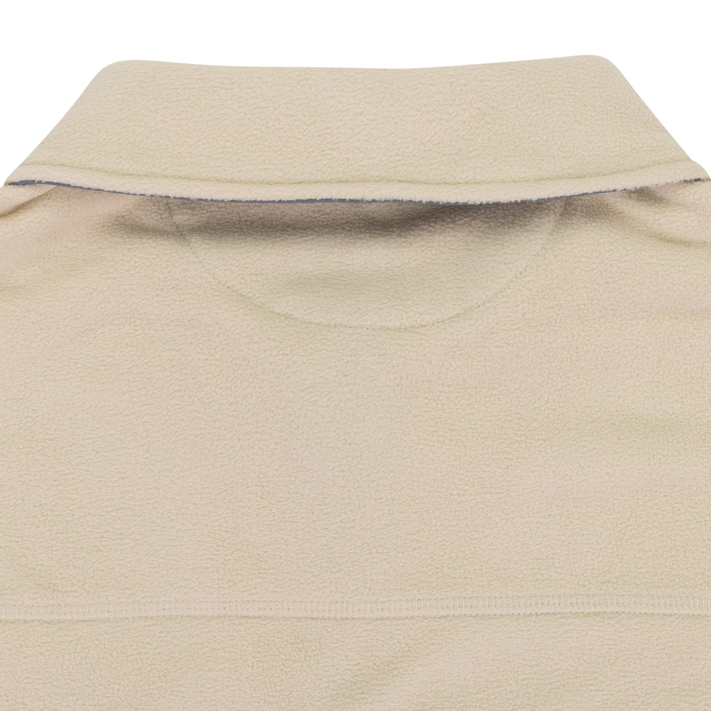 WHITE NEW BALANCE FLEECE POPOVER WORK JACKET