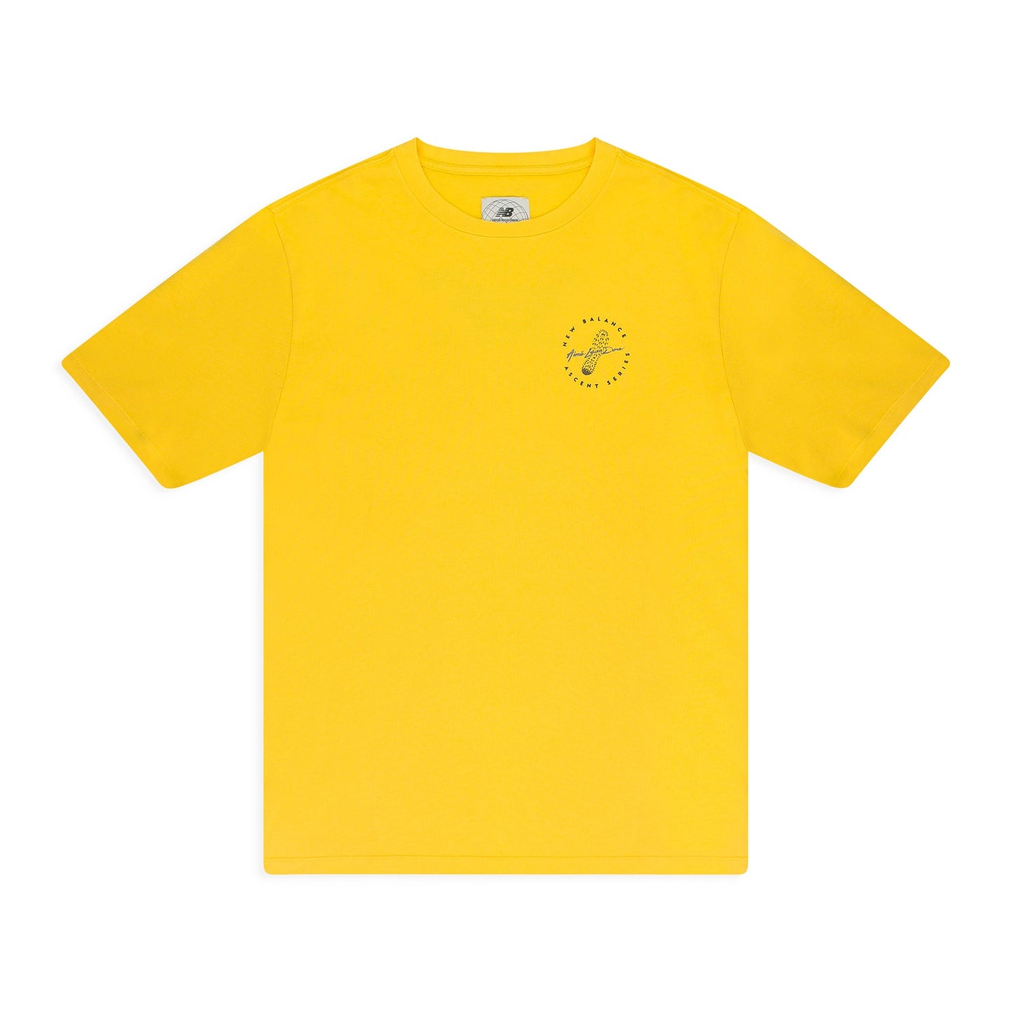 YELLOW NEW BALANCE GARMENT DYED T-SHIRT