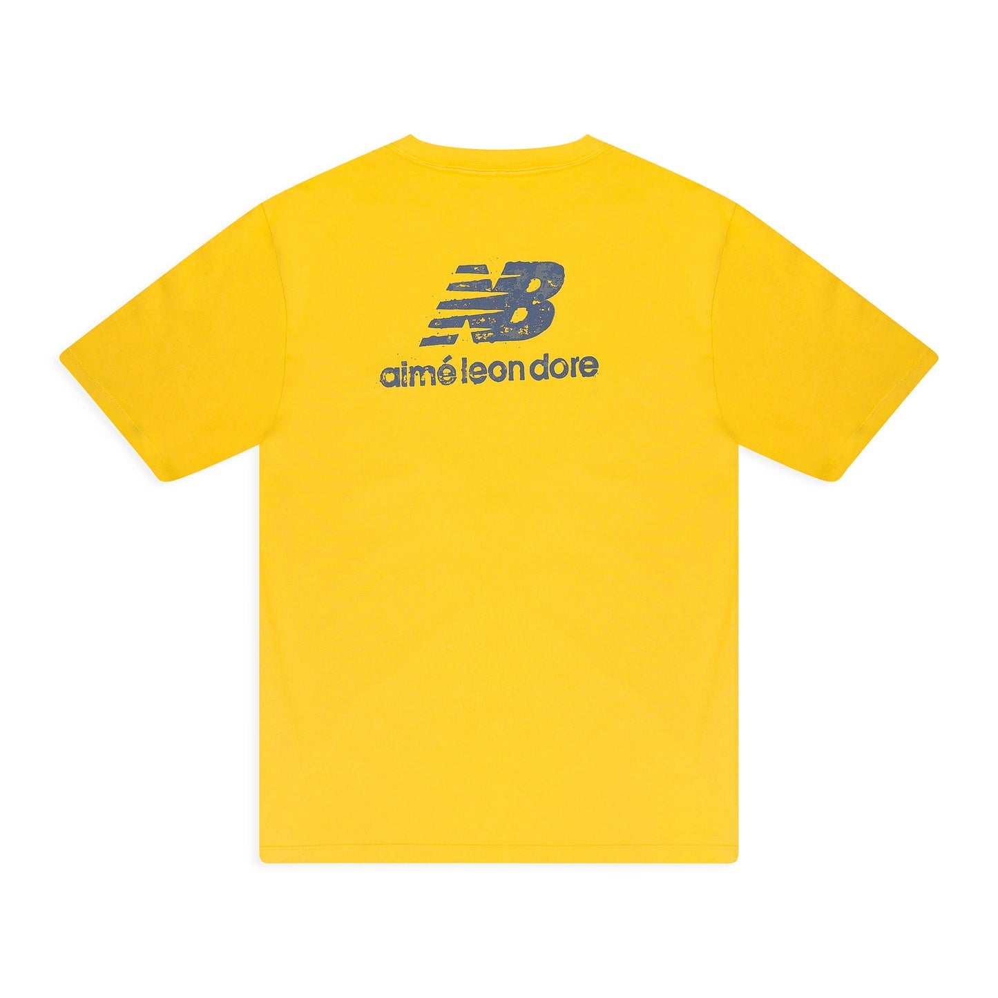 YELLOW NEW BALANCE GARMENT DYED T-SHIRT