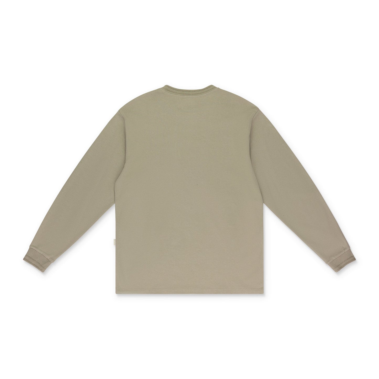 TAN POINTELLE LONG-SLEEVE T-SHIRT