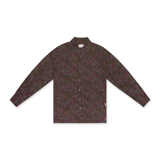 MULTI PAISLEY PRINT BUTTON-DOWN SHIRT
