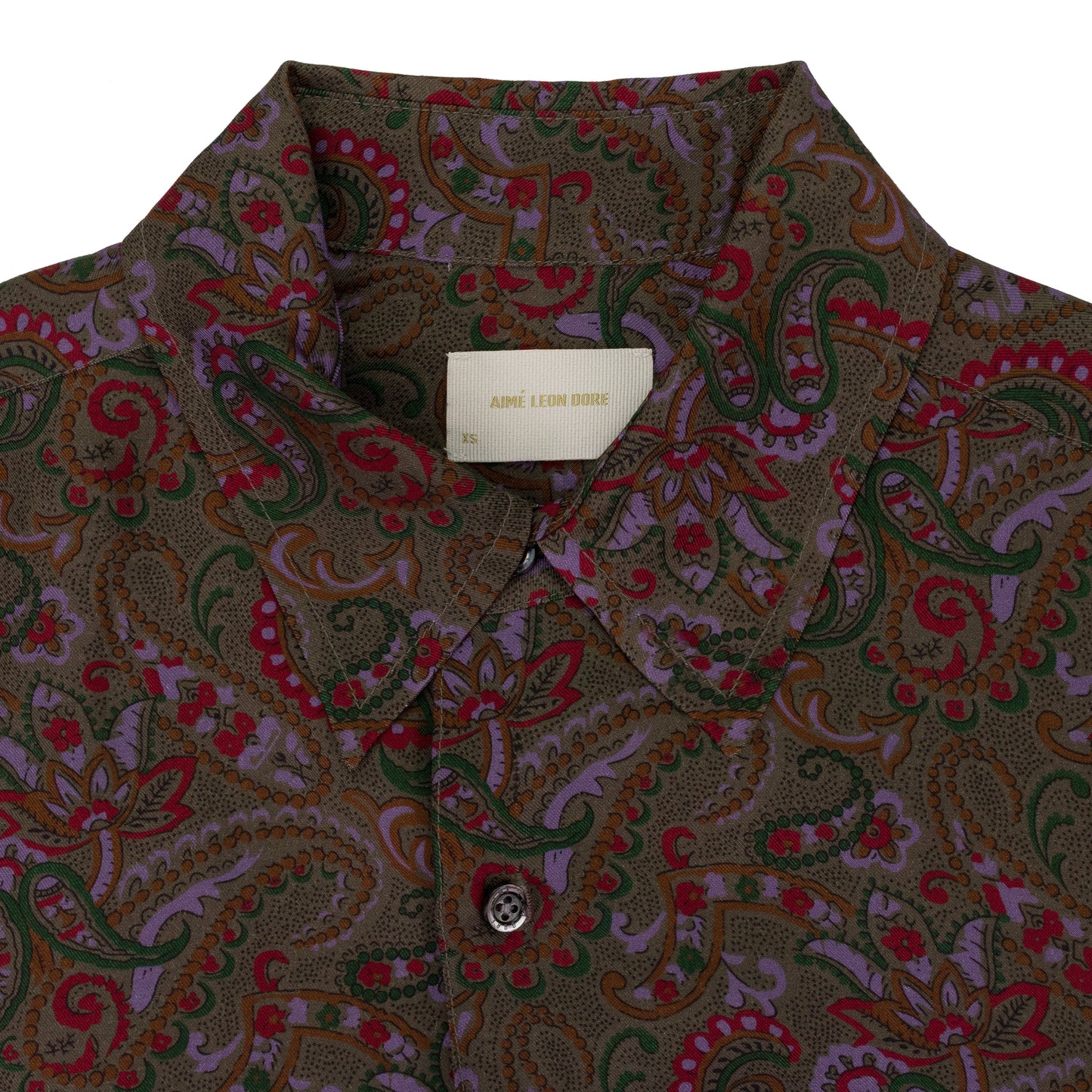 MULTI PAISLEY PRINT BUTTON-DOWN SHIRT