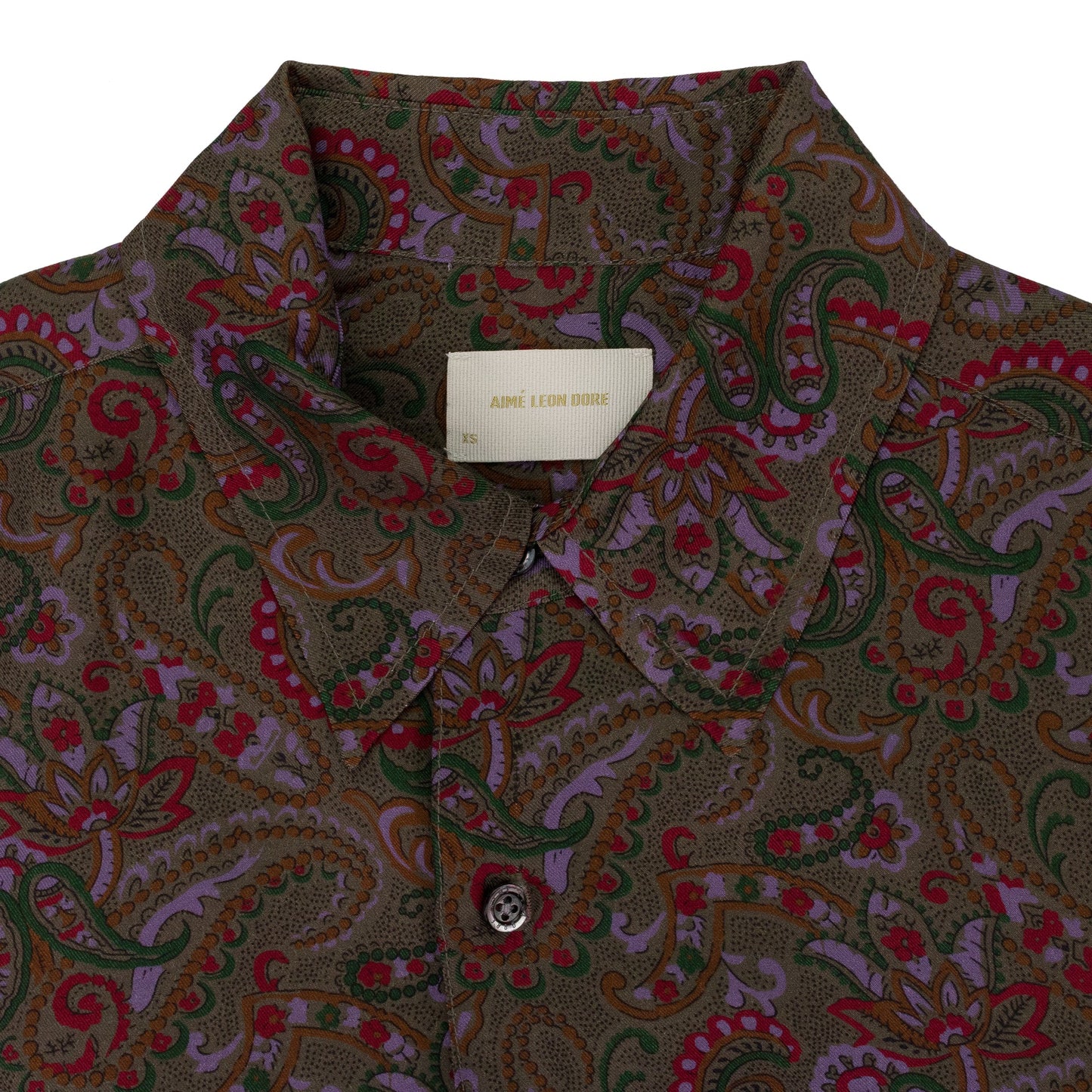 MULTI PAISLEY PRINT BUTTON-DOWN SHIRT