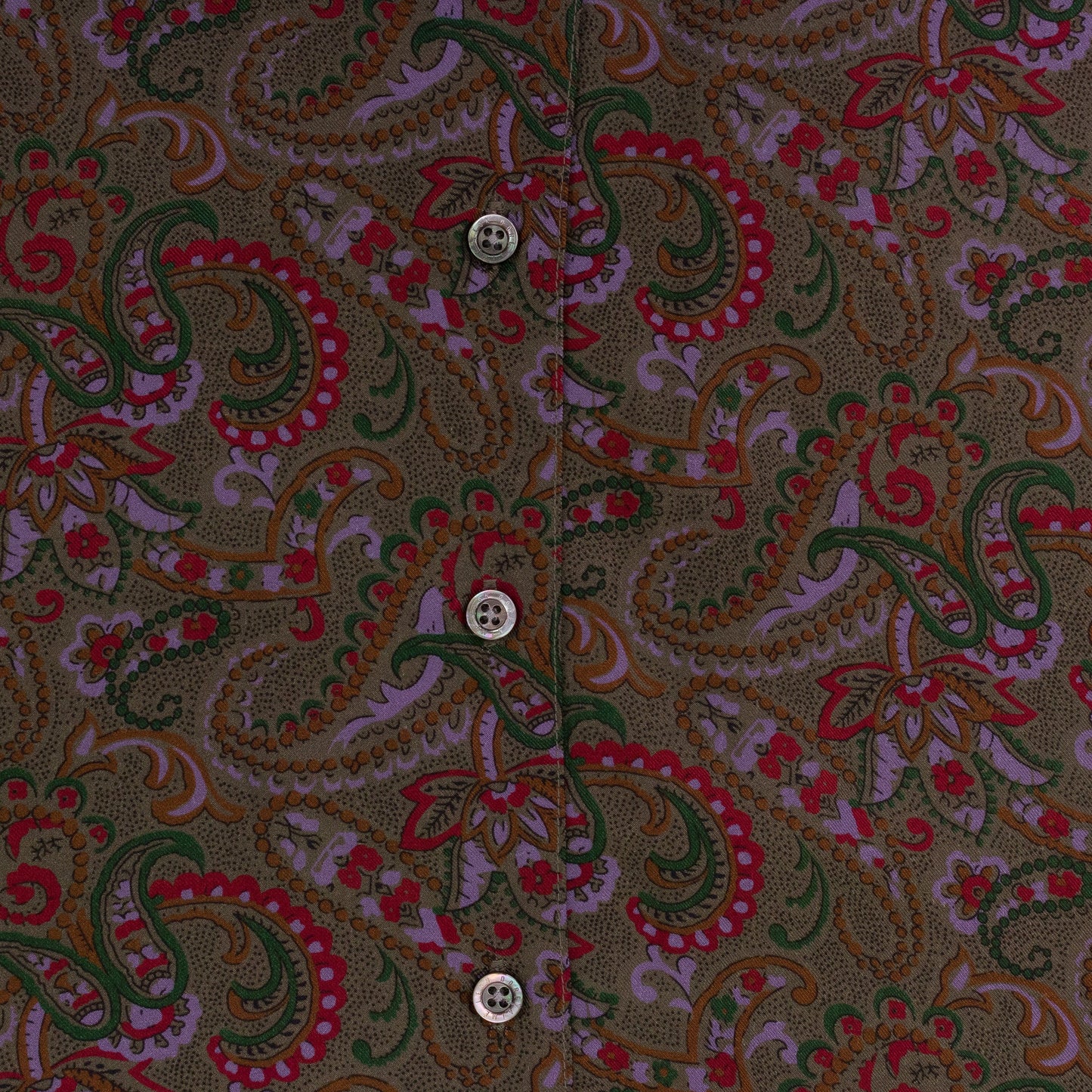 MULTI PAISLEY PRINT BUTTON-DOWN SHIRT