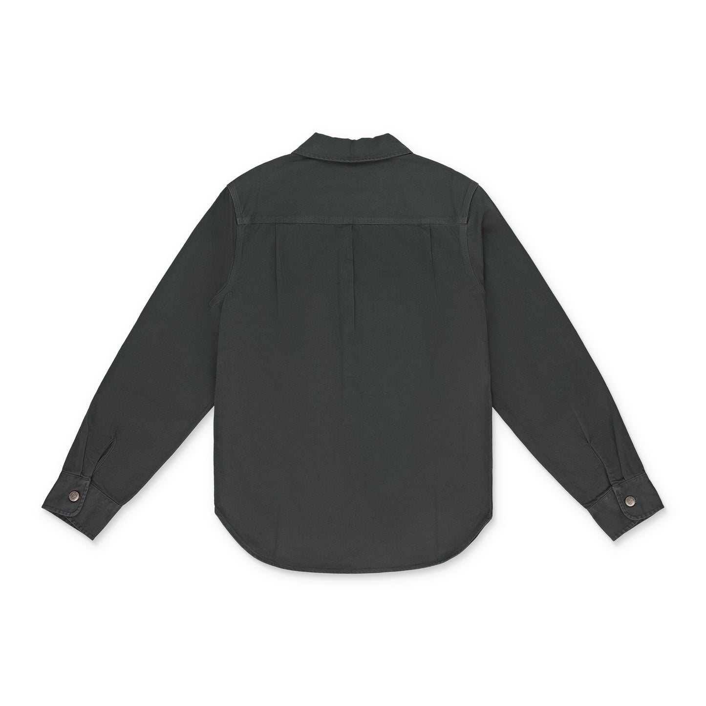 GRAY TWILL WORK BUTTON-DOWN SHIRT