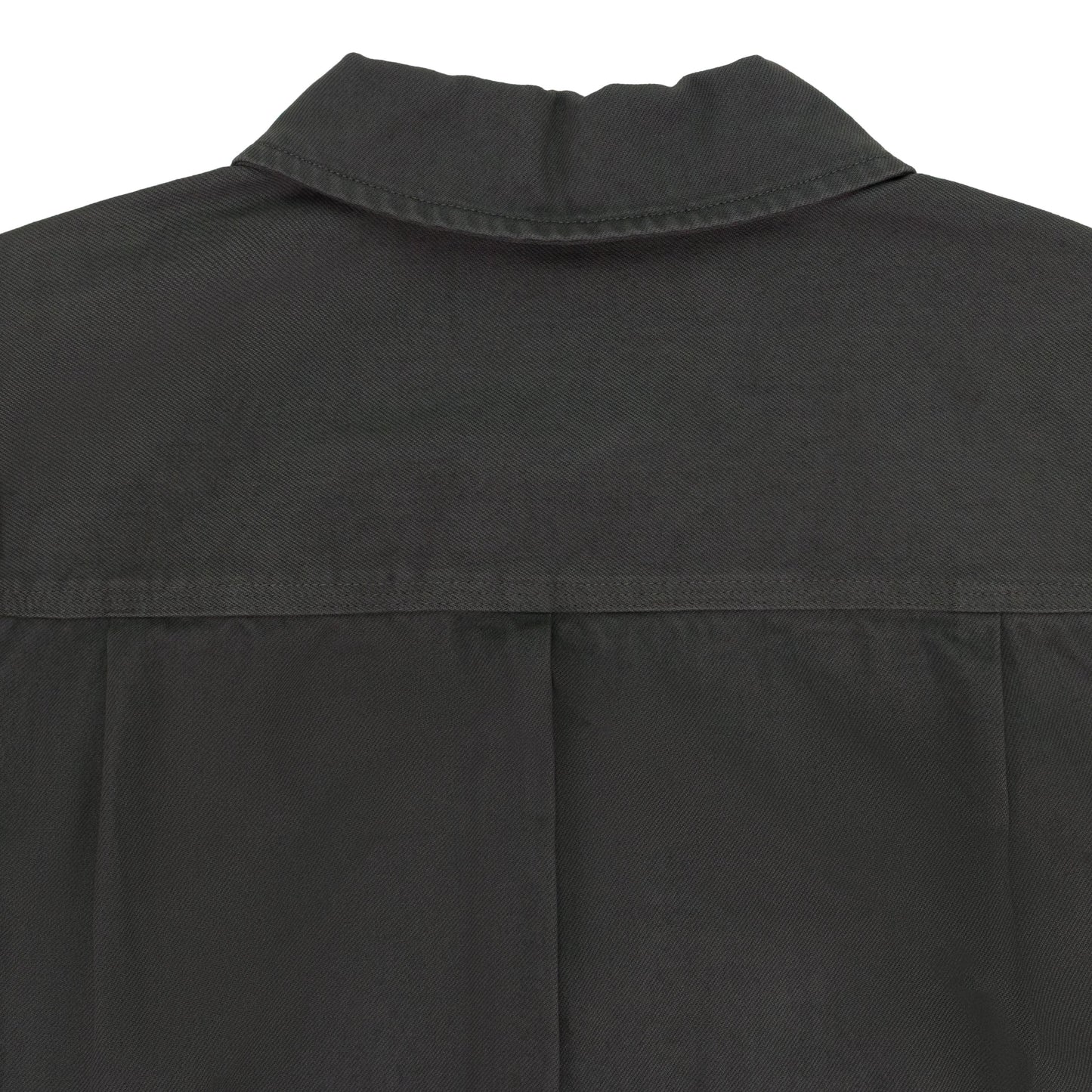 GRAY TWILL WORK BUTTON-DOWN SHIRT