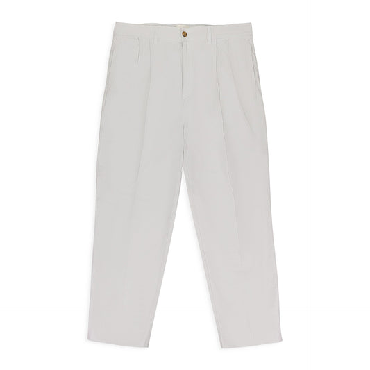OFF-WHITE DOUBLE PLEATED TROUSERS