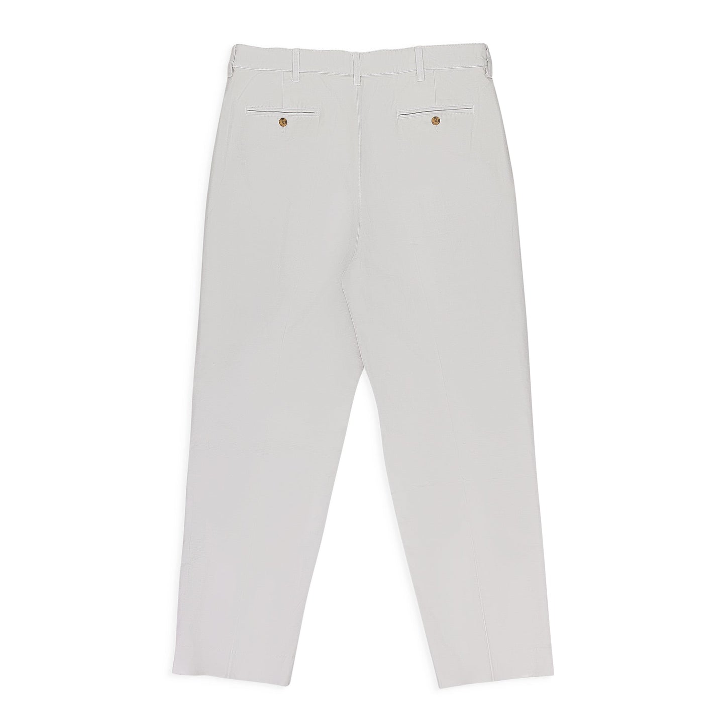 OFF-WHITE DOUBLE PLEATED TROUSERS