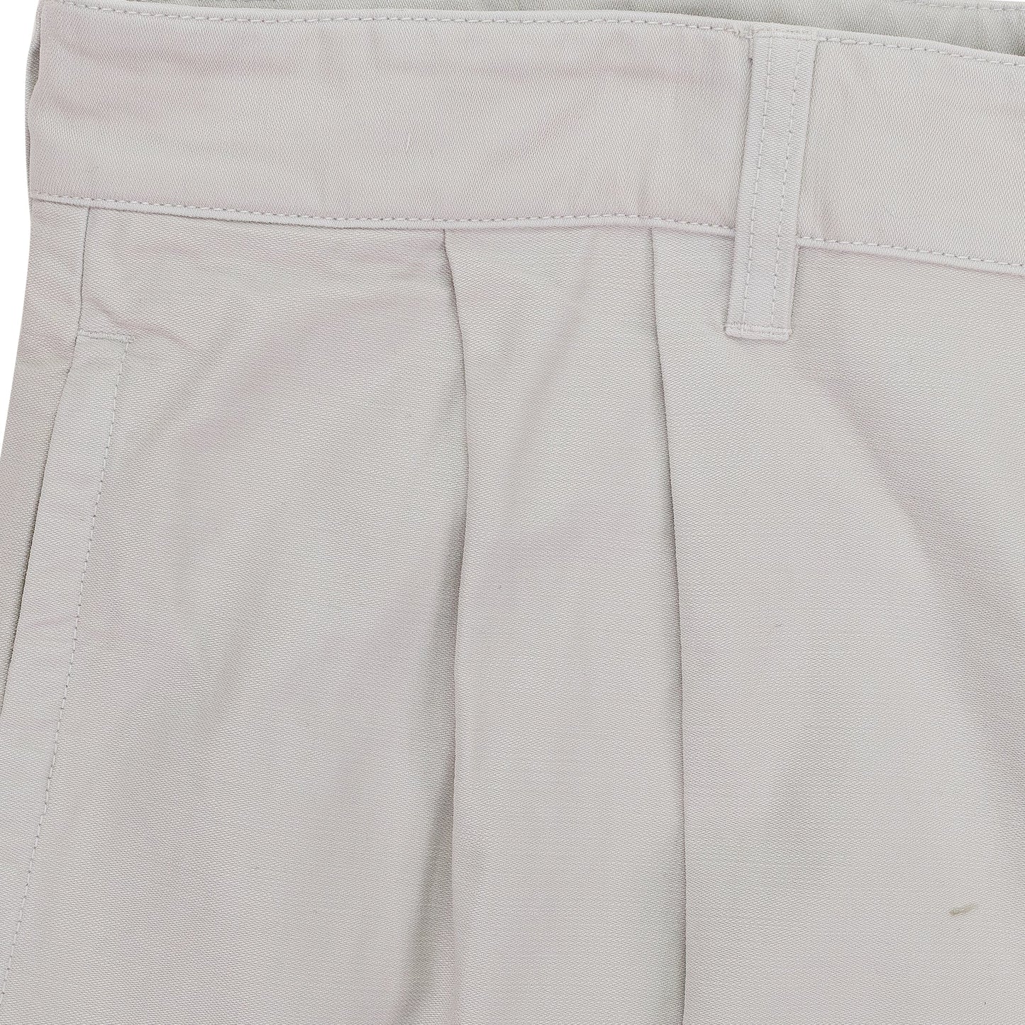 OFF-WHITE DOUBLE PLEATED TROUSERS