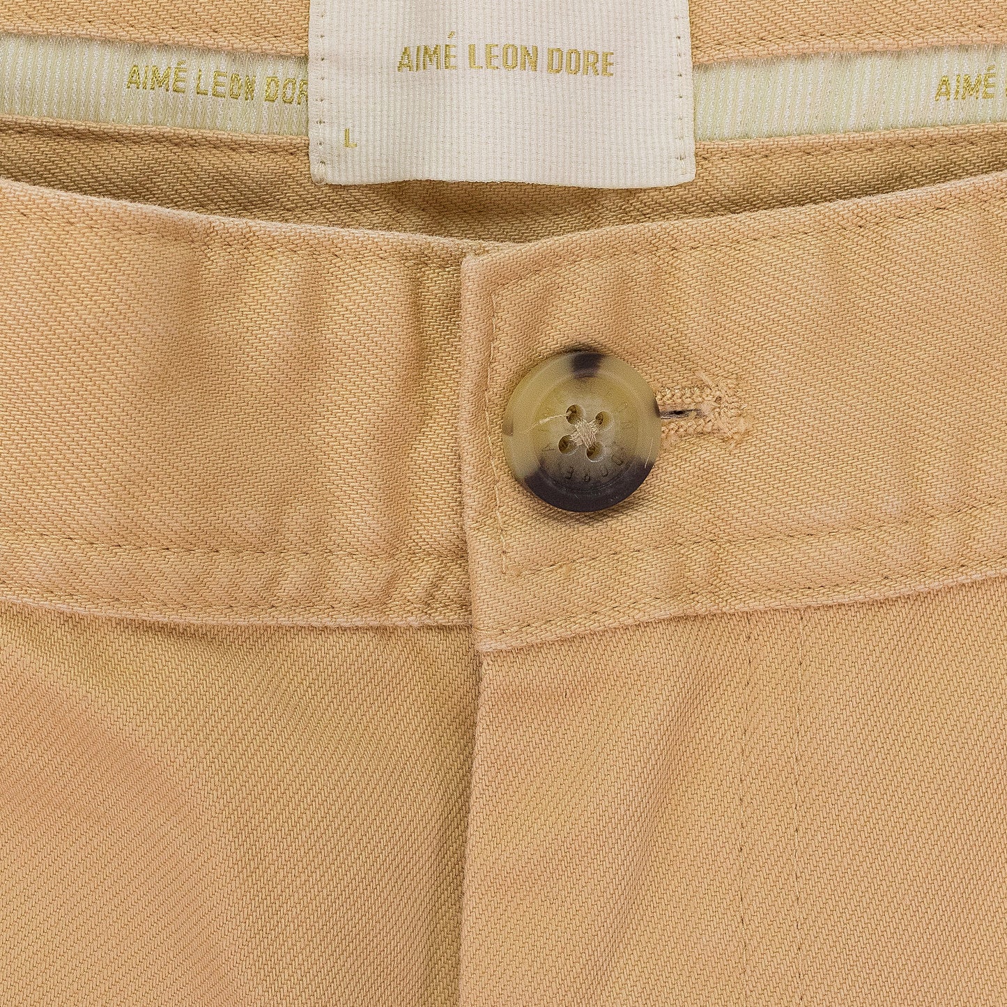 TAN STRAIGHT FIT CHINO PANTS