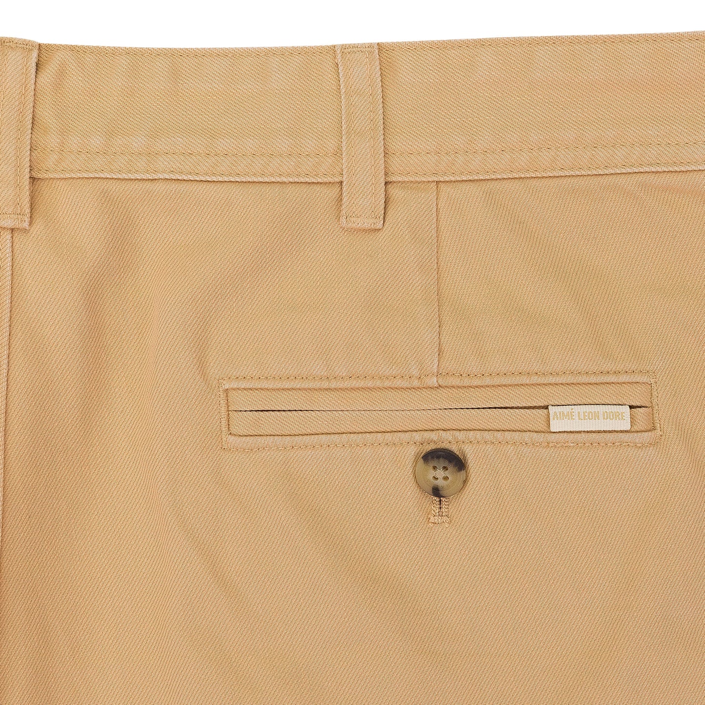 TAN STRAIGHT FIT CHINO PANTS