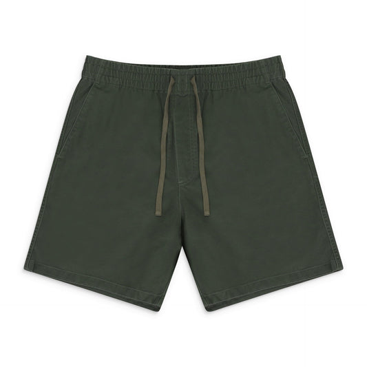 GREEN DRAWSTRING CHINO SHORTS