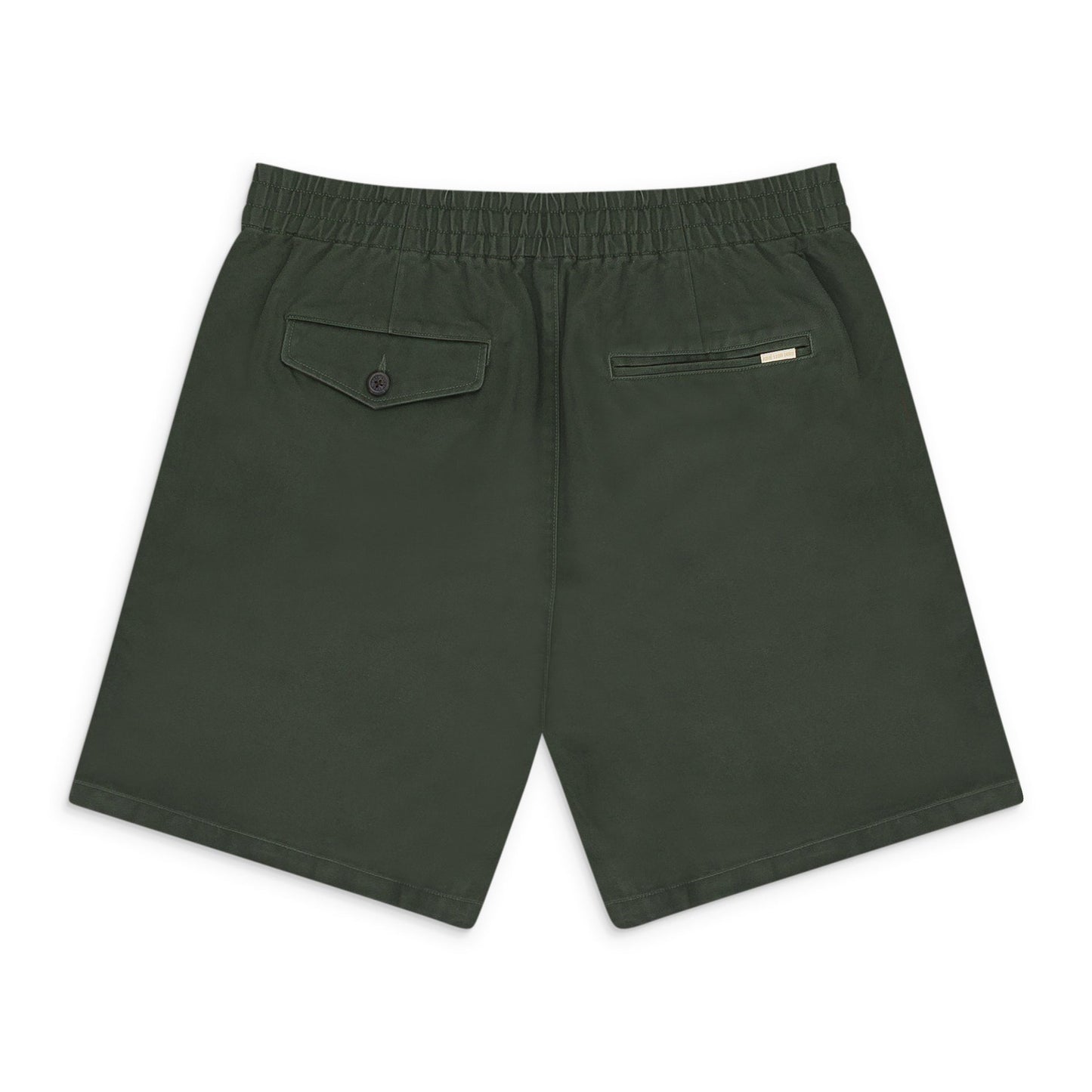 GREEN DRAWSTRING CHINO SHORTS