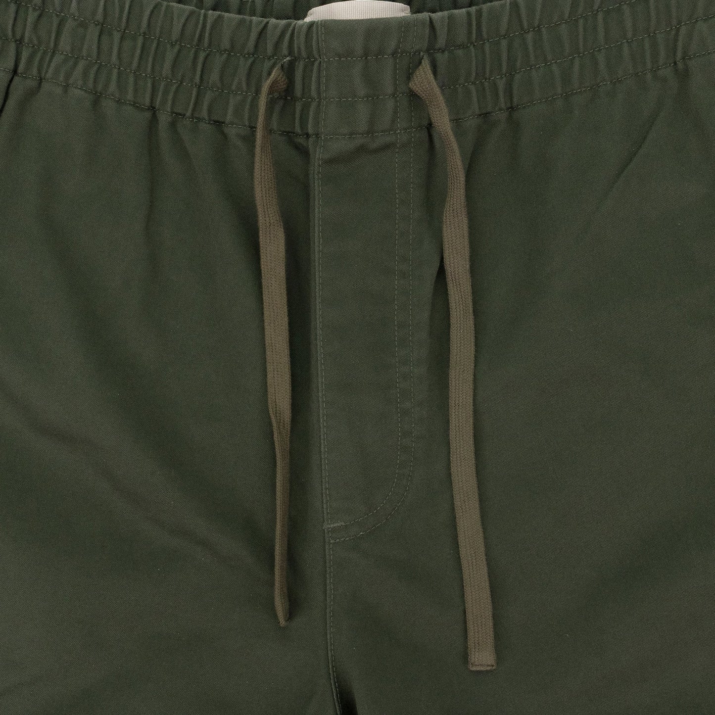 GREEN DRAWSTRING CHINO SHORTS