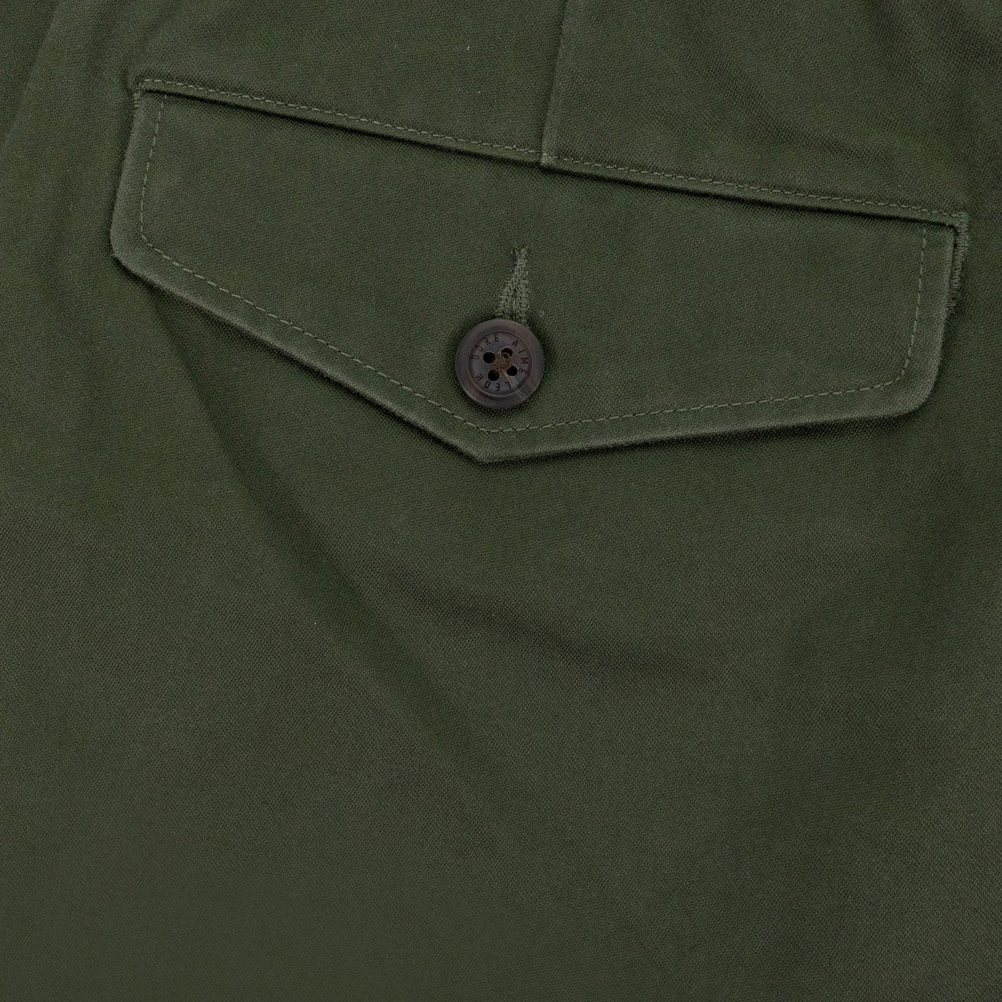 GREEN DRAWSTRING CHINO SHORTS