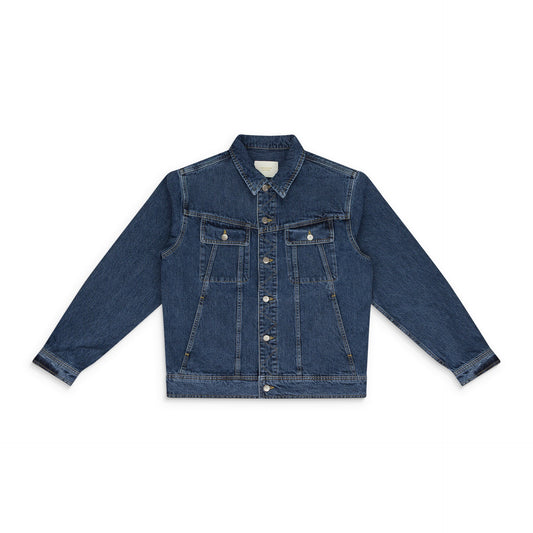 BLUE TRUCKER DENIM JACKET