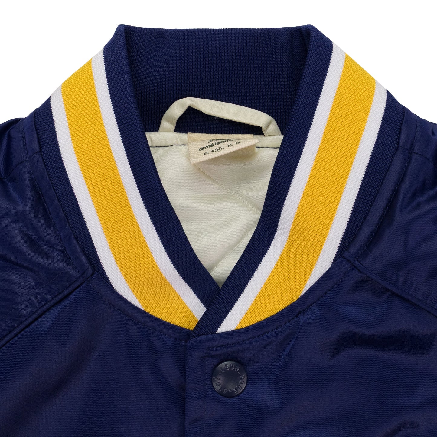 CREAM NEW BALANCE SATIN TEAM TRACK JACKET