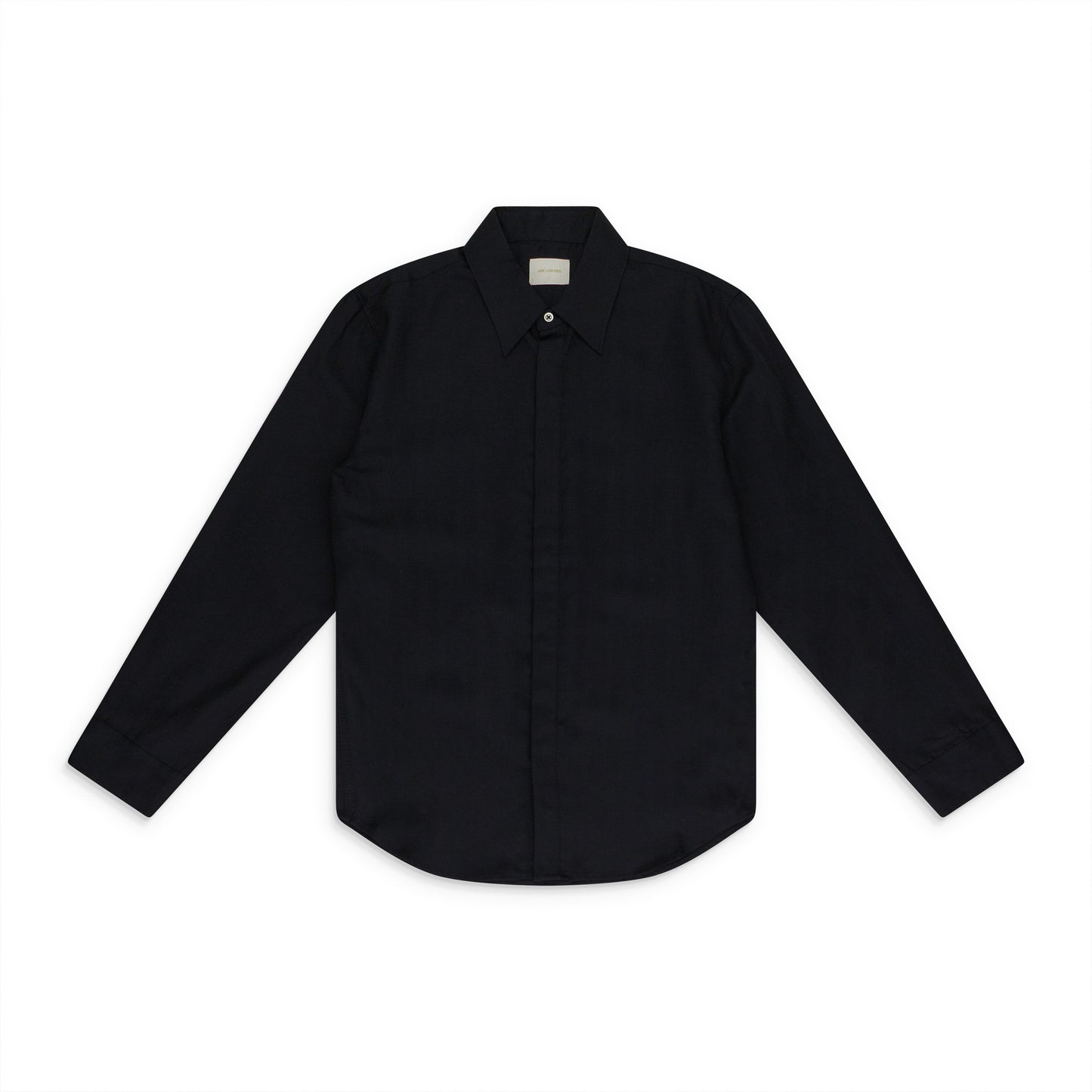 BLACK JACQUARD DICE BUTTON-DOWN SHIRT
