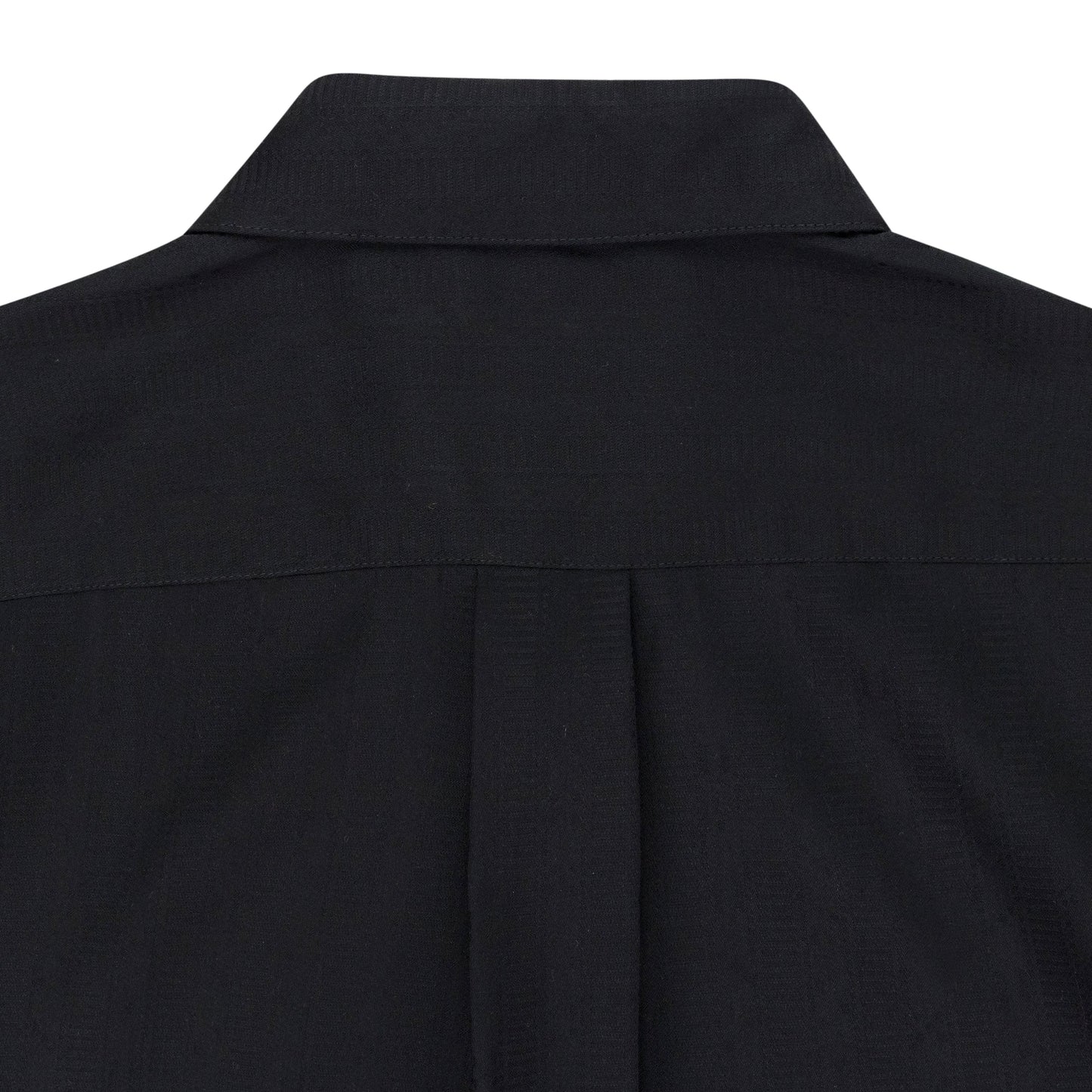 BLACK JACQUARD DICE BUTTON-DOWN SHIRT