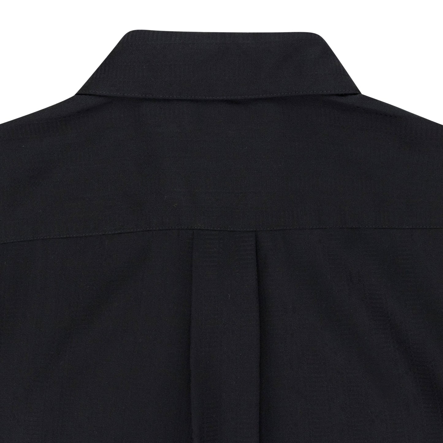 BLACK JACQUARD DICE BUTTON-DOWN SHIRT