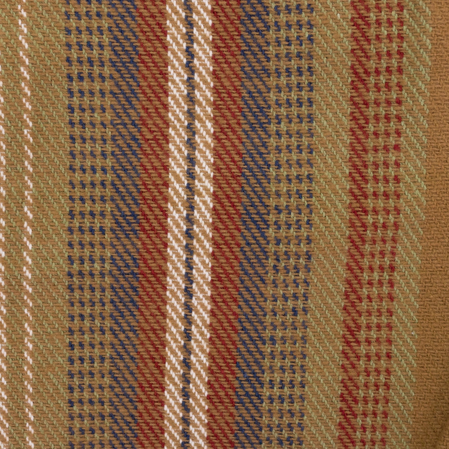 BROWN BLANKET STRIPE DRAWSTRING PANTS
