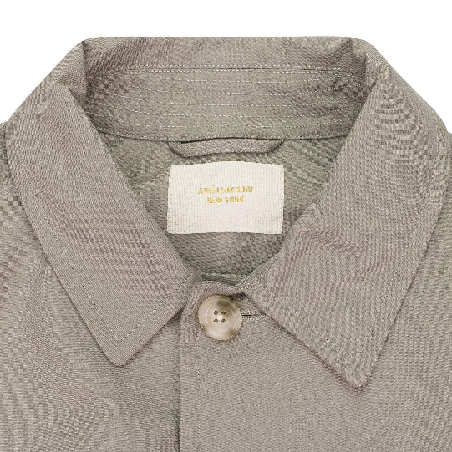 GRAY BELTED TOPCOAT