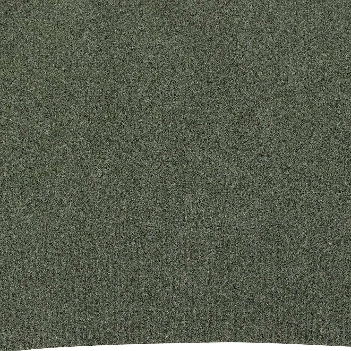 GREEN BOILED WOOL TURTLENECK SWEATER