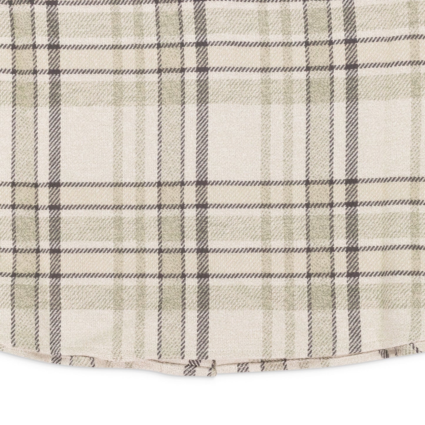 GRAY PLAID COTTON BUTTON-DOWN SHIRT