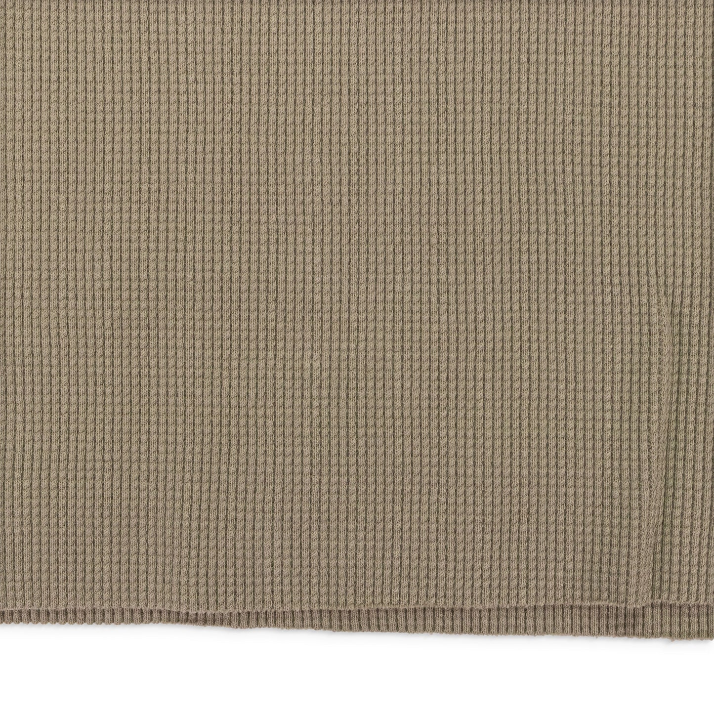 GREEN LONG-SLEEVE WAFFLE THERMAL T-SHIRT