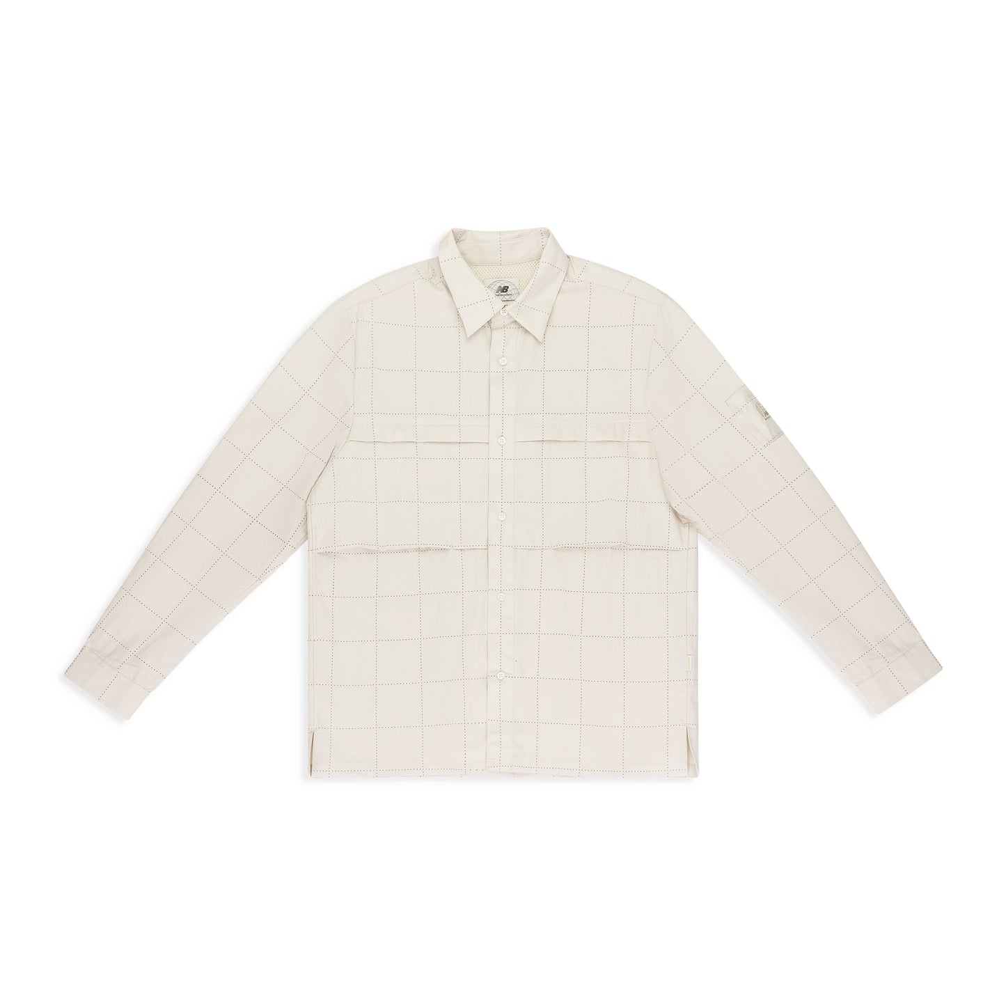 OFF-WHITE NEW BALANCE GRID BUTTON-DOWN SHIRT