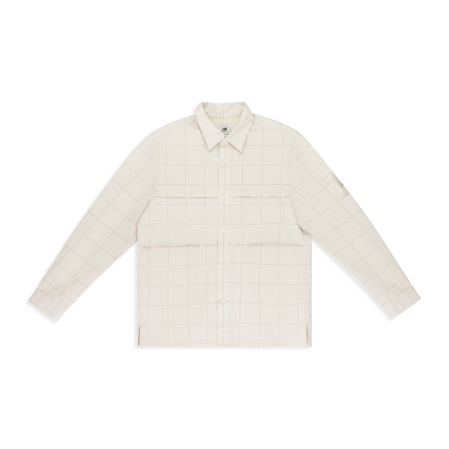 OFF-WHITE NEW BALANCE GRID BUTTON-DOWN SHIRT
