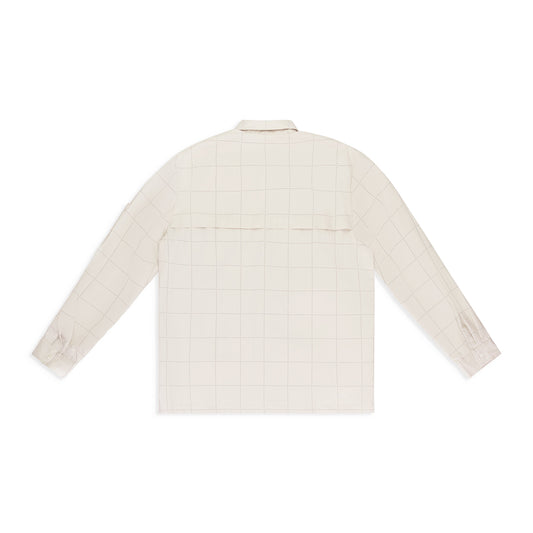 OFF-WHITE NEW BALANCE GRID BUTTON-DOWN SHIRT