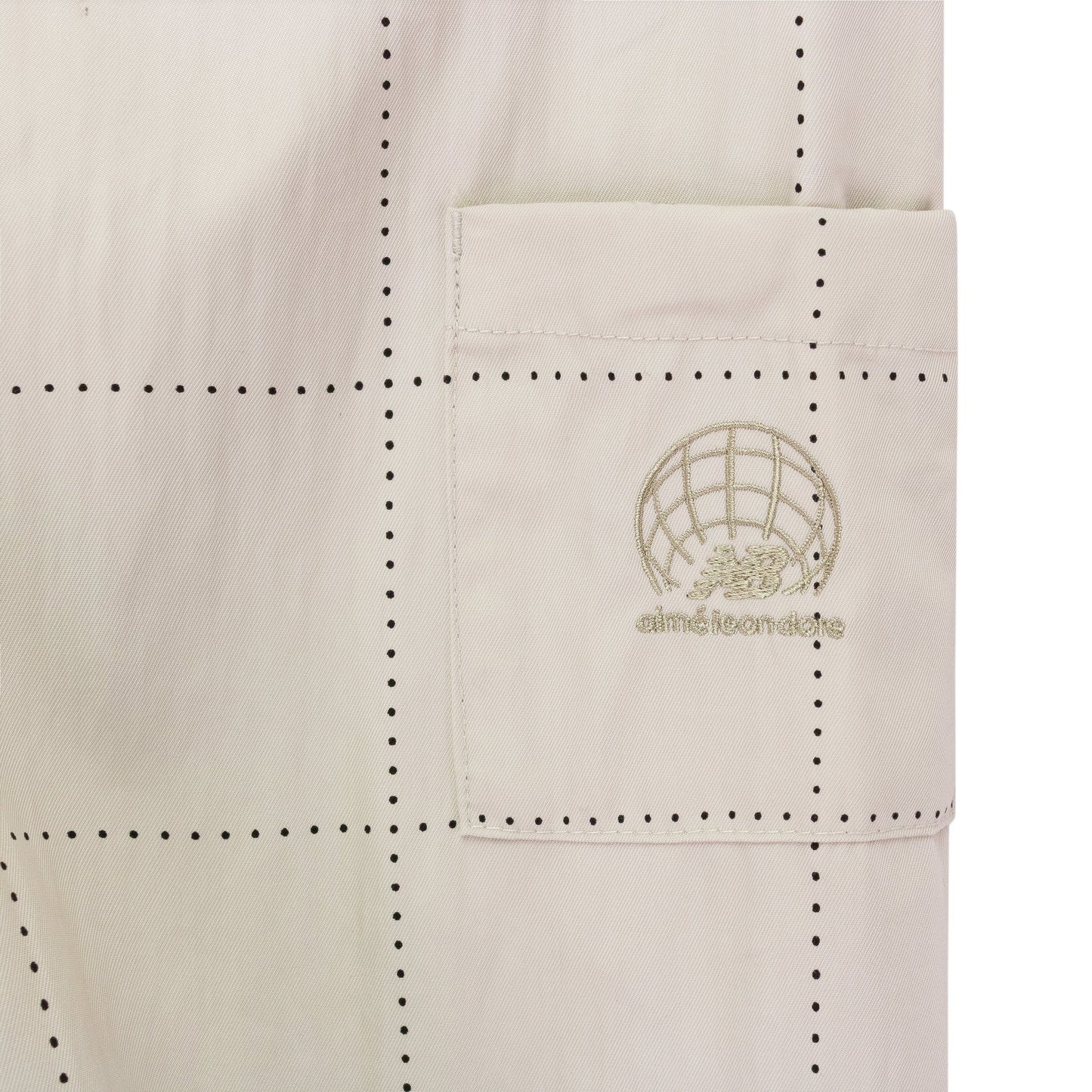 OFF-WHITE NEW BALANCE GRID BUTTON-DOWN SHIRT