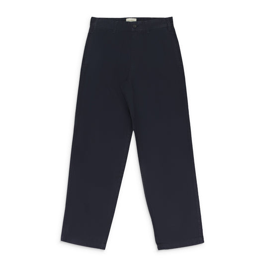 DARK GRAY GARMENT DYED STRAIGHT FIT PANTS