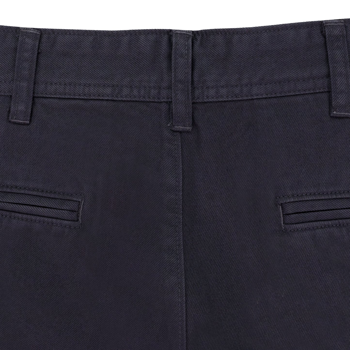DARK GRAY GARMENT DYED STRAIGHT FIT PANTS